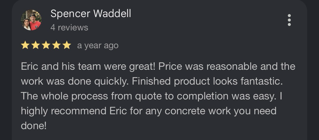 Google review screenshot from Spencer Waddell